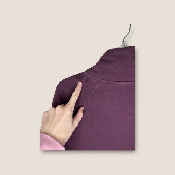 Athleta Cozy Karma Asymmetrical Pullover Sweatshirt Zipper Jacket Size Small - Picture 8 of 10